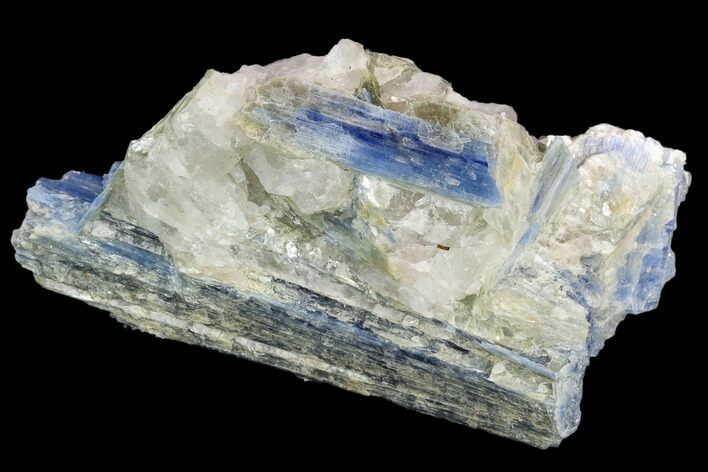 Vibrant Blue Kyanite Crystals In Quartz - Brazil #118869